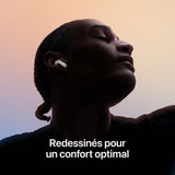 Écouteurs sans fil Apple AirPods 4 avec boîtier de charge USB-C (MXP63ZM/A) – vue 3