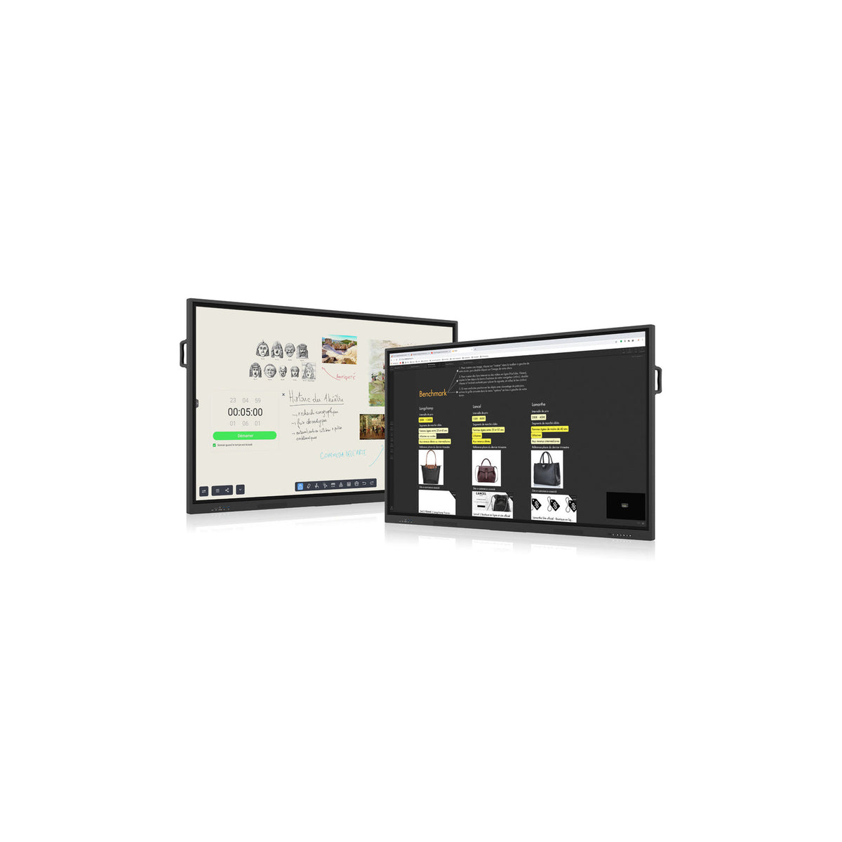 Écran interactif tactile 86" Speechi SpeechiTouch UHD infrarouge Android 13 (4 Go / 32 Go, Wi-Fi, mirroring) – vue 3