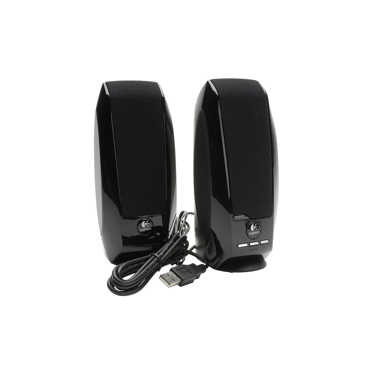 Enceintes PC Logitech S150 2.0 USB (980-000029) – noir – vue 1