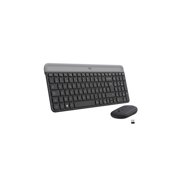 Ensemble clavier et souris sans fil ultra-fin MK470 Logitech - Graphite – vue 1