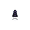 Fauteuil gaming ONLAN / Gamium Nyros (finition tissu nid d'abeille, accoudoirs réglables, vérin classe 3, coussins tête et lombaires) – noir/gris/violet – vue 1