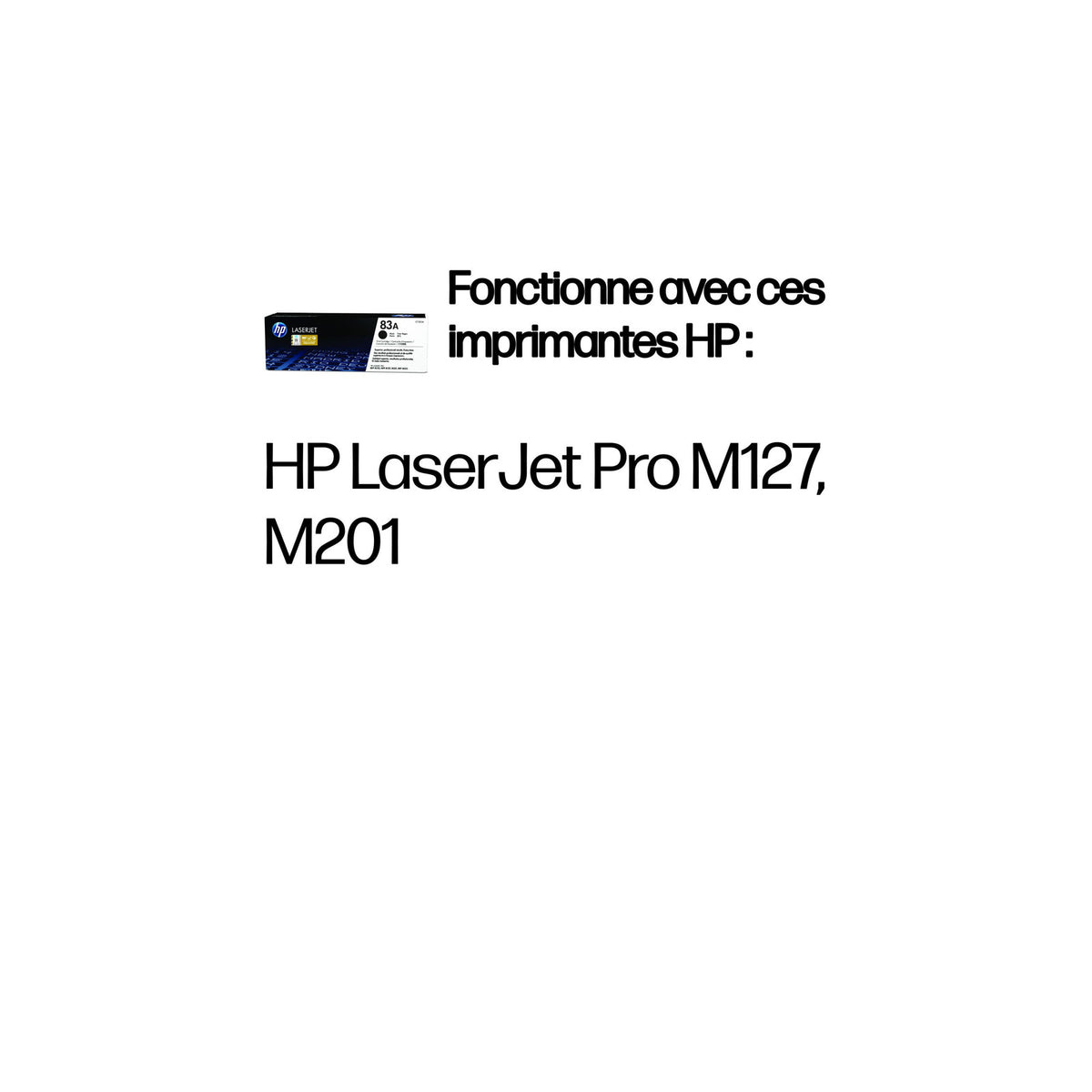 HP 83A toner LaserJet noir authentique – vue 2