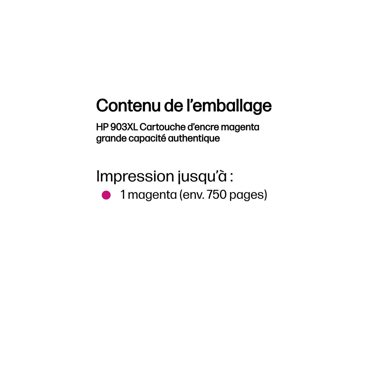 HP 903XL Cartouche d’encre magenta grande capacité authentique – vue 3