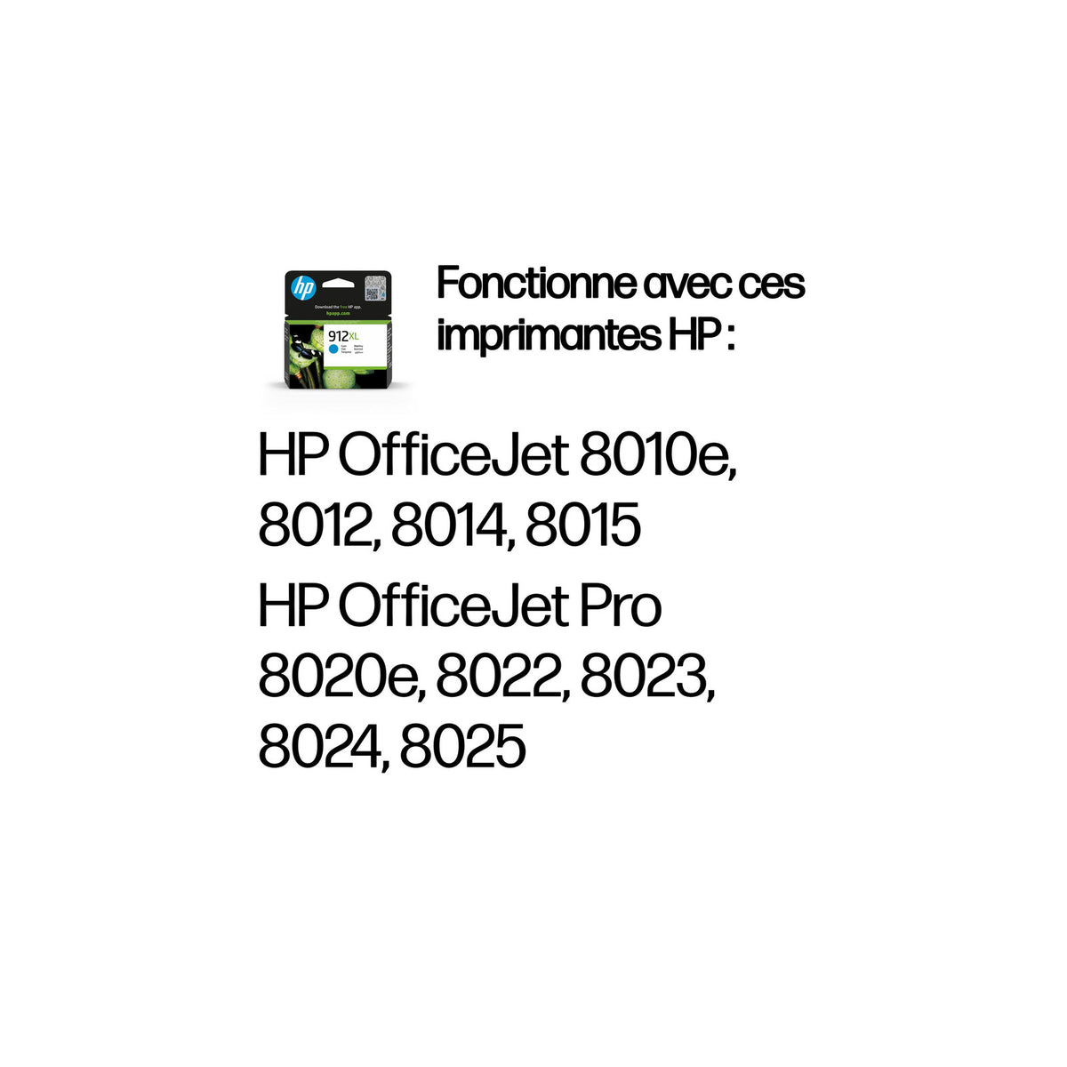 HP 912XL Cartouche d'encre cyan authentique, grande capacité – vue 3