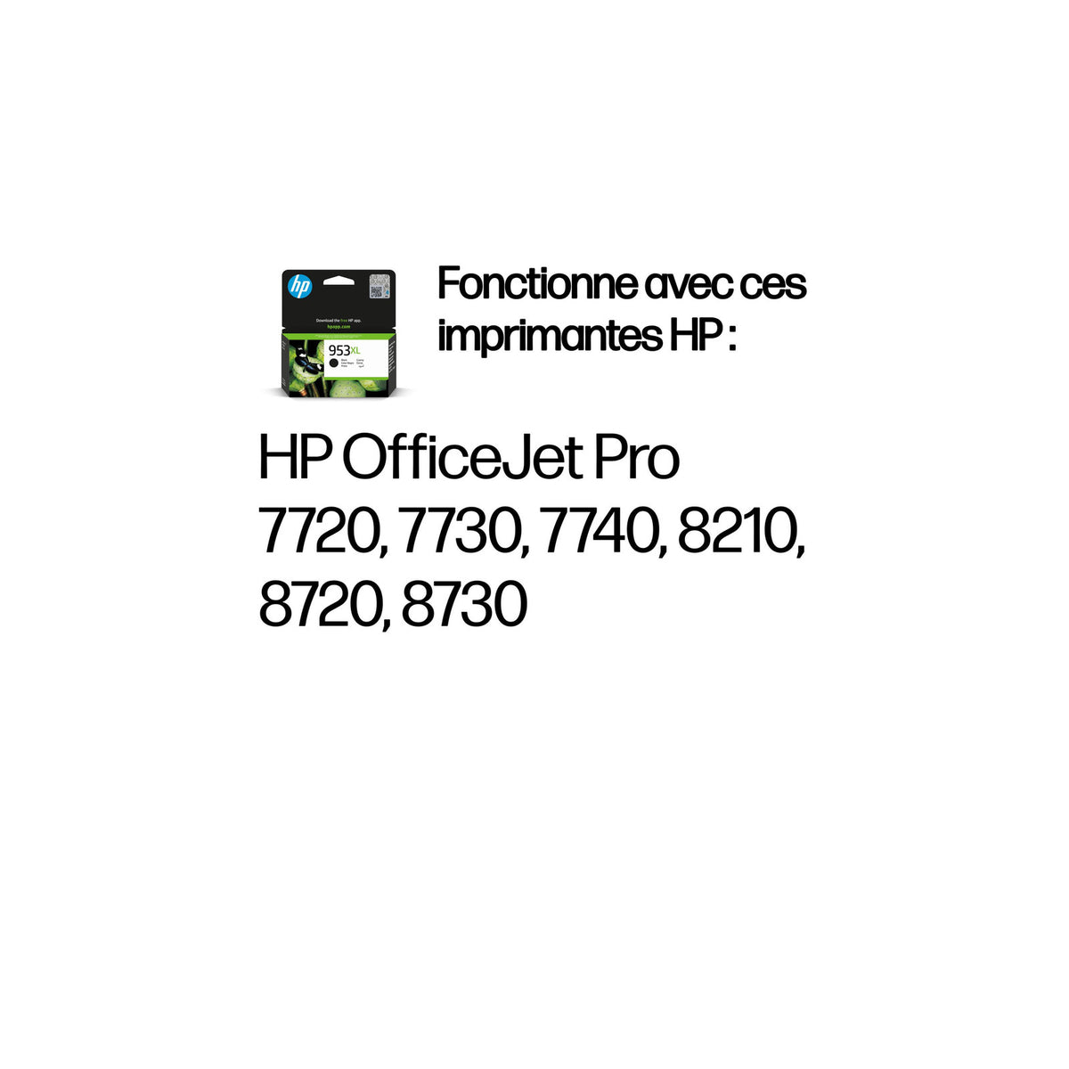 HP 953XL Cartouche d’encre noire grande capacité authentique – vue 2