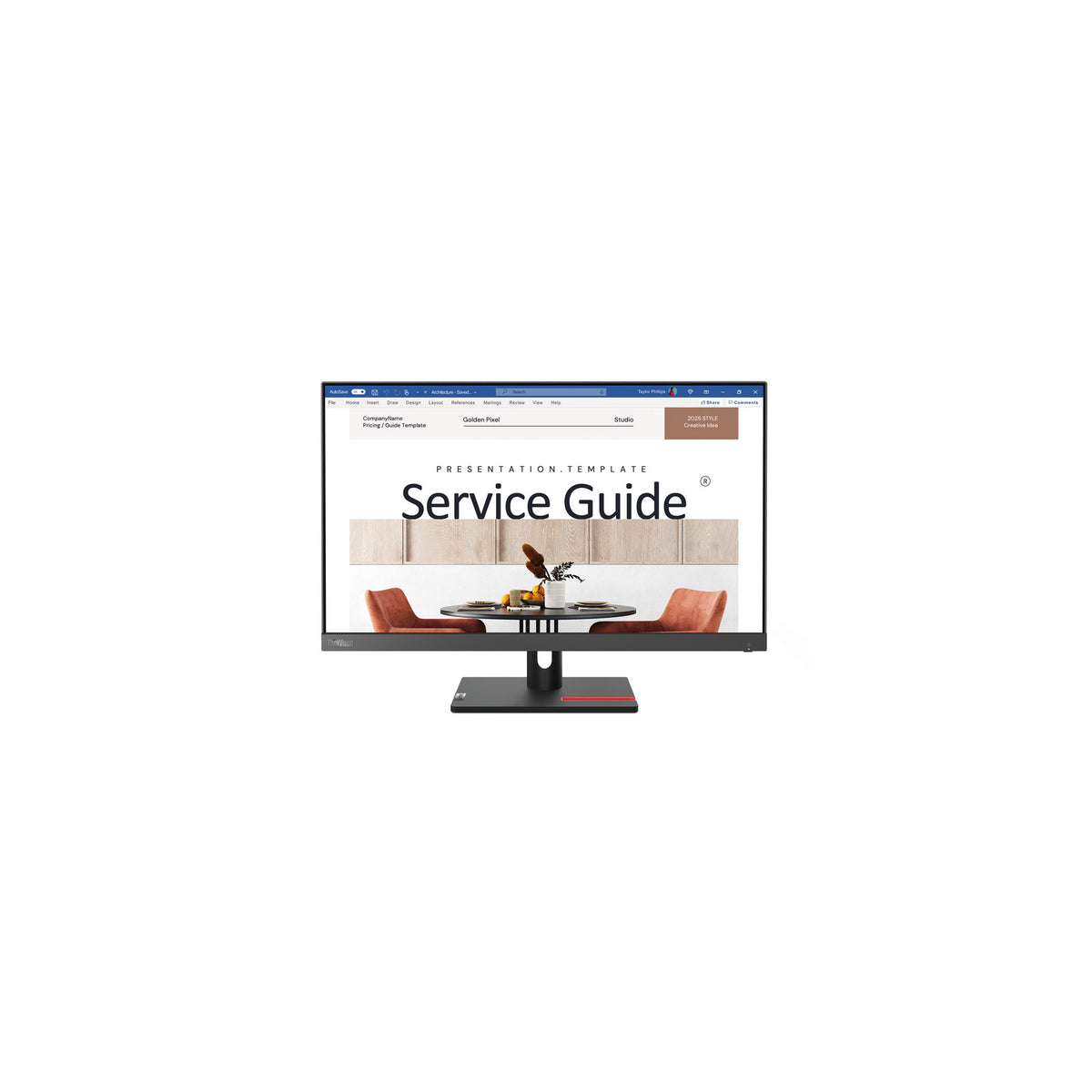 Lenovo ThinkVision S24i-30 – vue 2