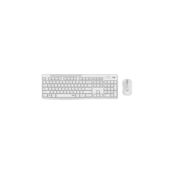 Logitech Ensemble clavier et souris silencieux sans fil MK295 - Blanc cassé – vue 1