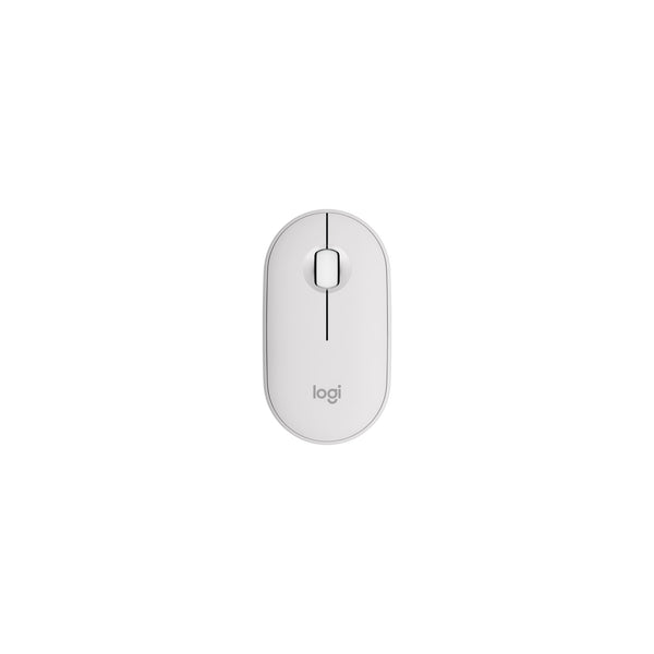 Logitech Souris Pebble Mouse 2 M350s - Bluetooth - Tons de blanc – vue 1