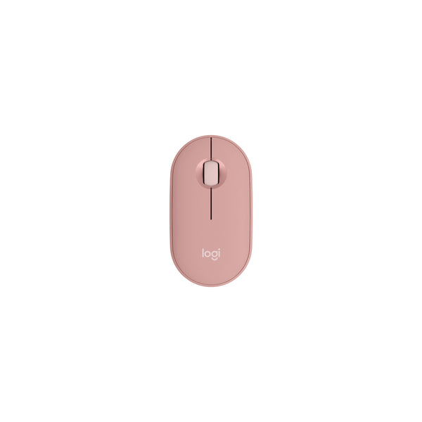 Logitech Souris Pebble Mouse 2 M350s - Bluetooth - Tons de rose – vue 1