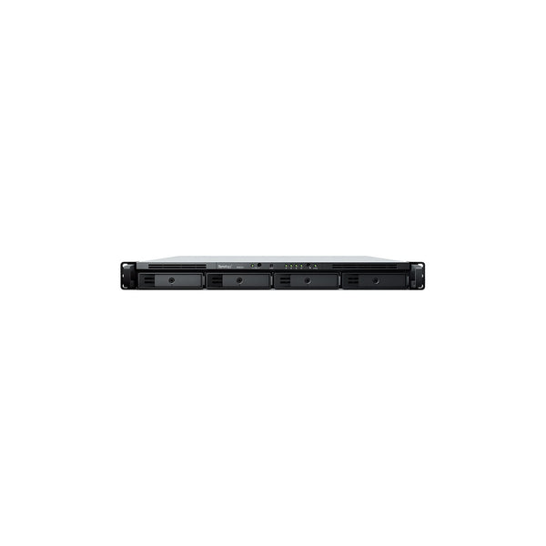 NAS rack 1U Synology RackStation RS822RP+ 4 baies, AMD Ryzen V1500B, alimentation redondante – vue 1