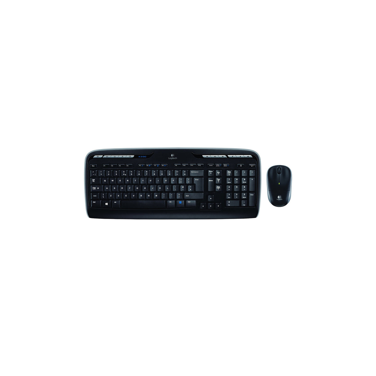 Pack clavier + souris sans fil Logitech Wireless Desktop MK330 (AZERTY français, récepteur USB 2,4 GHz) – noir – vue 3