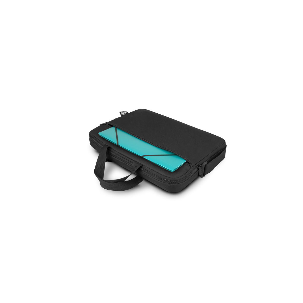 Sacoche Urban Factory Nylee pour ordinateur portable 15,6" (poches avant et arrière, compartiment renforcé) – noir – vue 3
