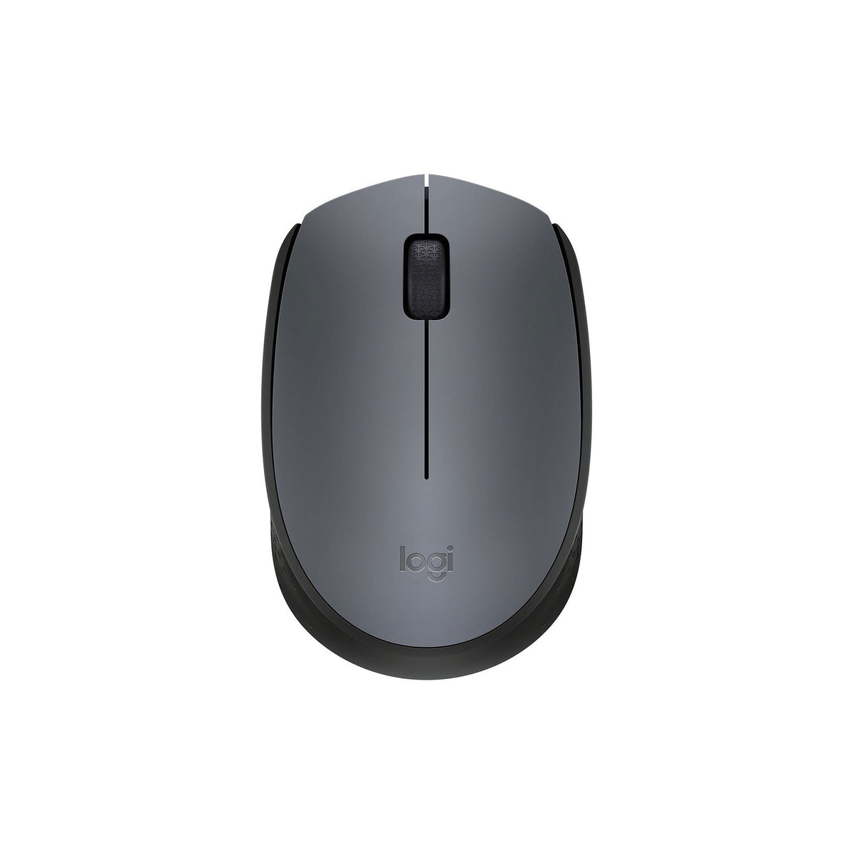 Souris sans fil Logitech M170 (récepteur USB 2,4 GHz, 3 boutons) – gris – vue 1