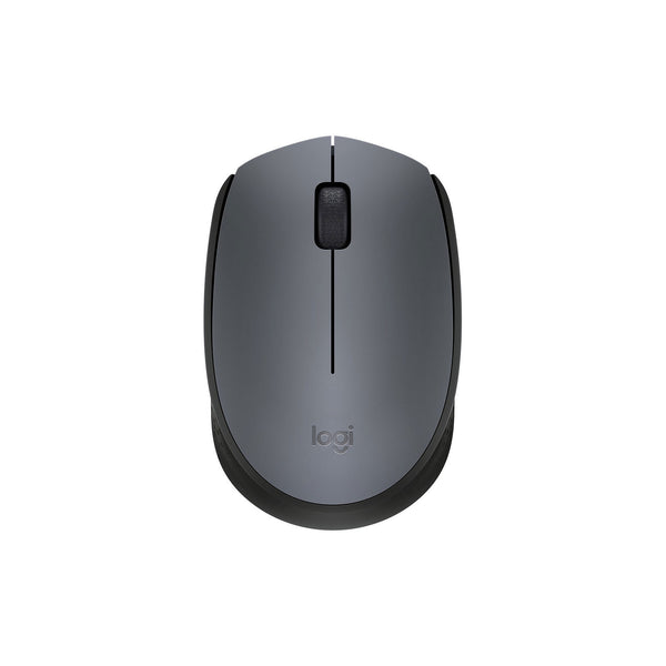 Souris sans fil Logitech M170 (récepteur USB 2,4 GHz, 3 boutons) – gris – vue 1