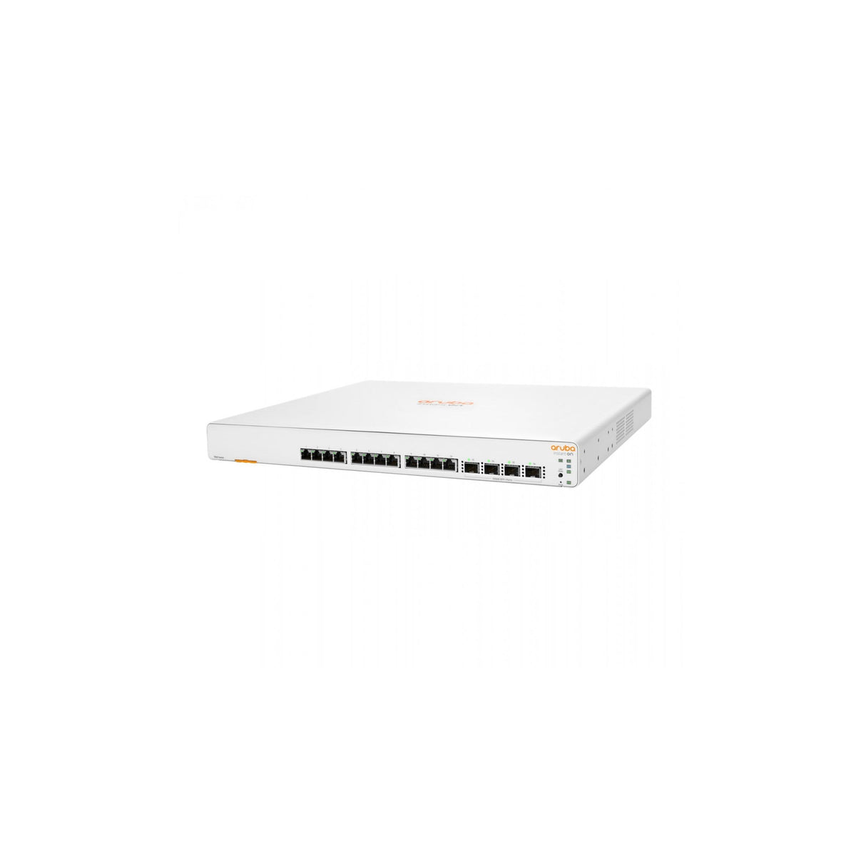 Switch HPE Aruba Instant On 1960 12XT 4XF : 12 ports 10GBASE-T + 4 SFP+, manageable L2+ (JL805A) – vue 2