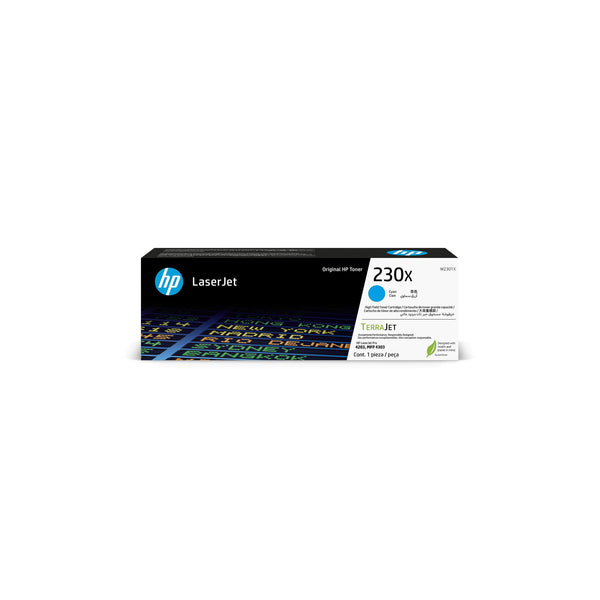 Toner HP 230X cyan authentique (W2301X), 5 500 pages – vue 1