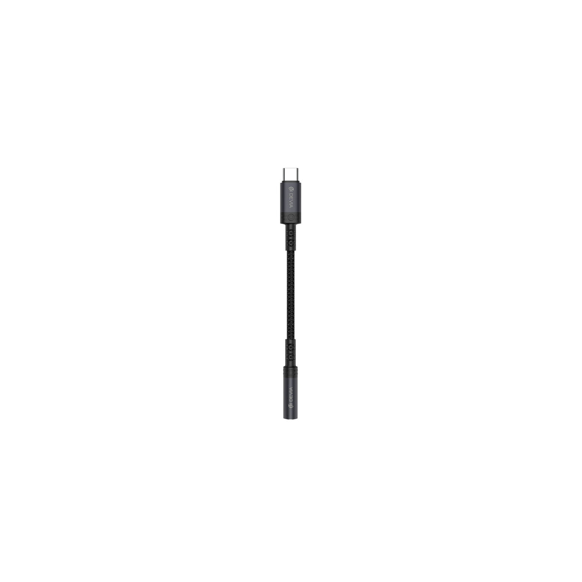 Adaptateur USB-C vers jack 3,5 mm Devia Ipure Series – noir – vue 2