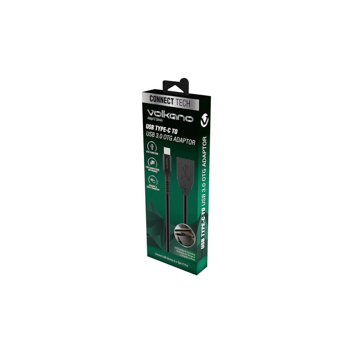 Adaptateur USB-C vers USB 3.0 Volkano Adapt C Series (VK-20169-BK) – vue 2