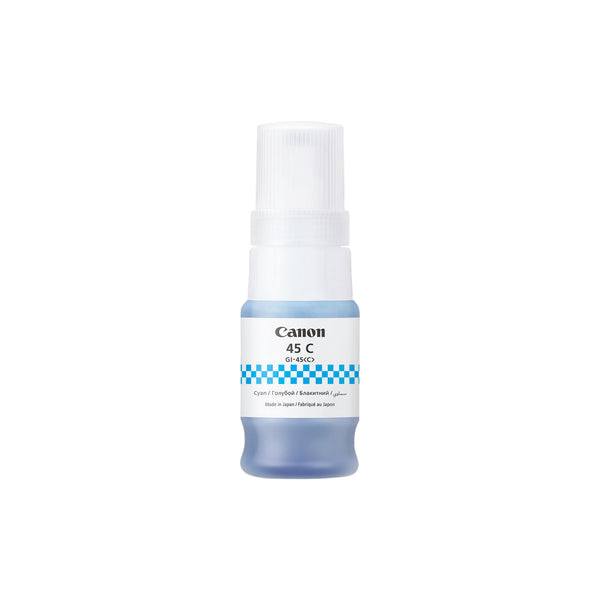 Bouteille d'encre Canon GI-45 C cyan – vue 1