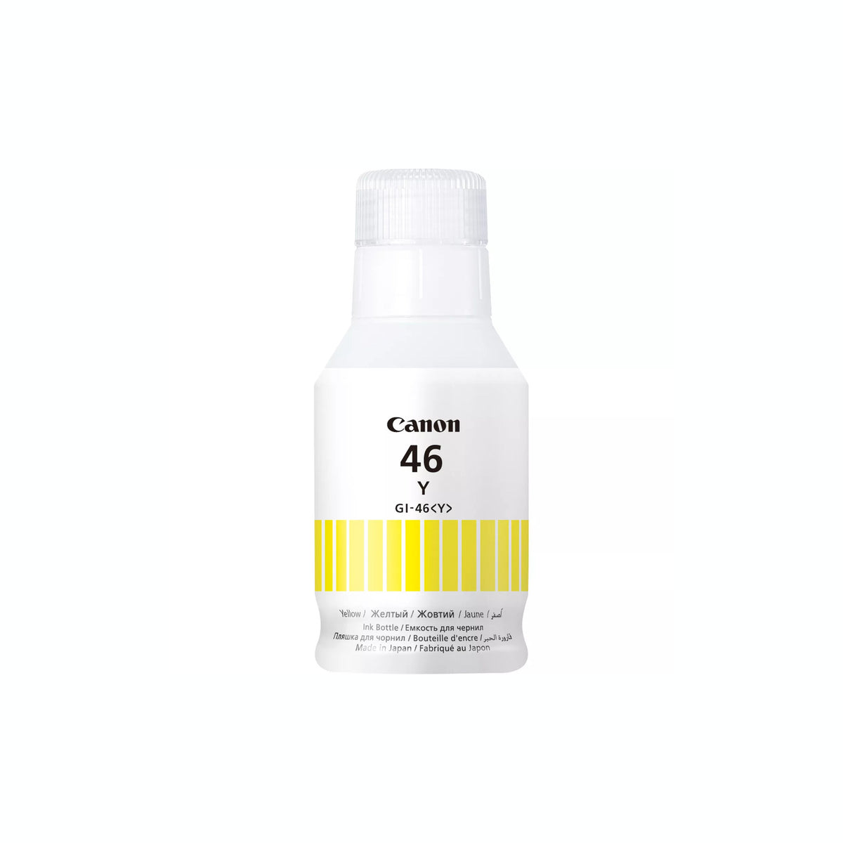 Bouteille d'encre Canon GI-46 Y jaune – vue 1