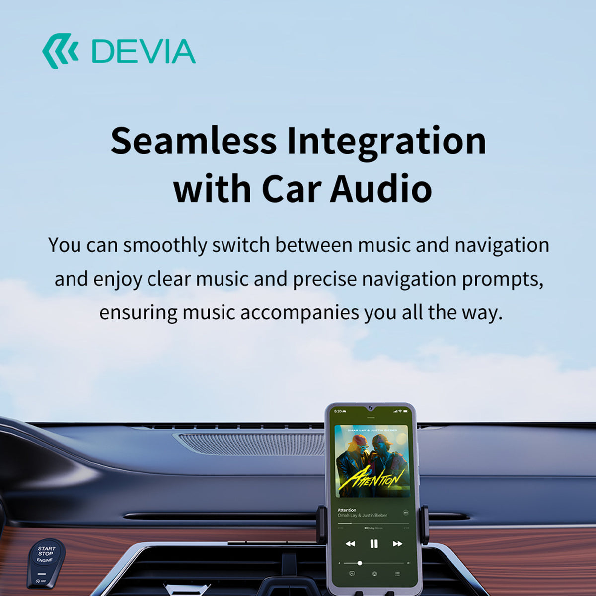 Câble audio jack 3,5 mm tressé Devia Ipure Series – 1 m – vue 3