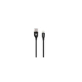 Câble USB-A vers Lightning MFi Volkano Flexi Series silicone 1,5 m (VK-20269-BK) – noir – vue 1