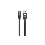 Câble Volkano Slim Series USB-A vers Lightning 1,2 m (plat, PVC renforcé) – noir – vue 3