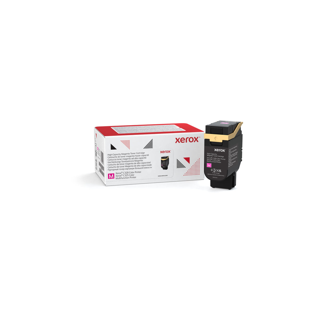 Cartouche de toner Magenta de Grande capacité Xerox Imprimante couleur Xerox® C320/multifonctions Xerox® C325 (5500 pages) - 006R04829 – vue 1