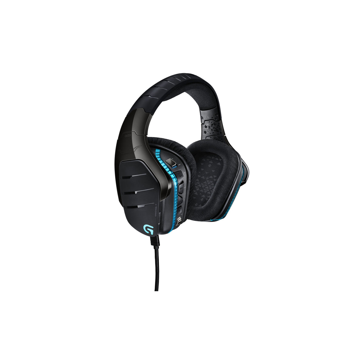 Casque gaming filaire Logitech G G633 Artemis Spectrum (son surround 7.1, éclairage RGB) – vue 2