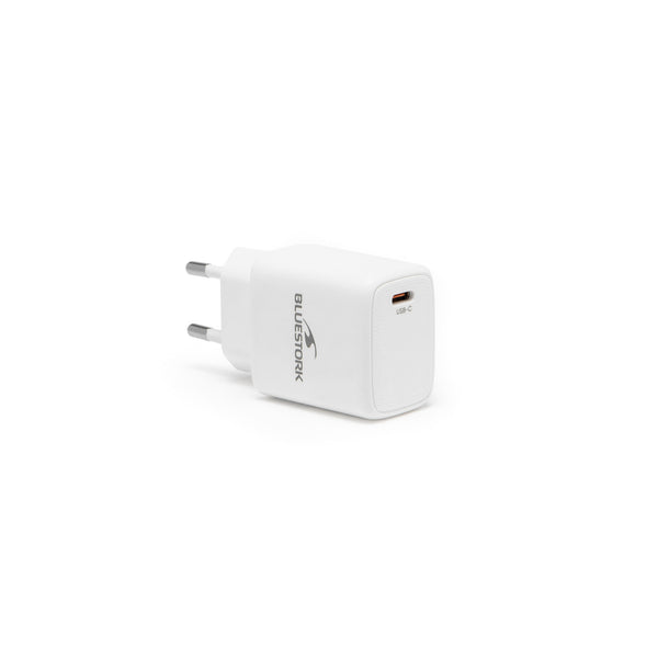Chargeur secteur compact USB-C 20 W GaN Bluestork PW-20-C – vue 1