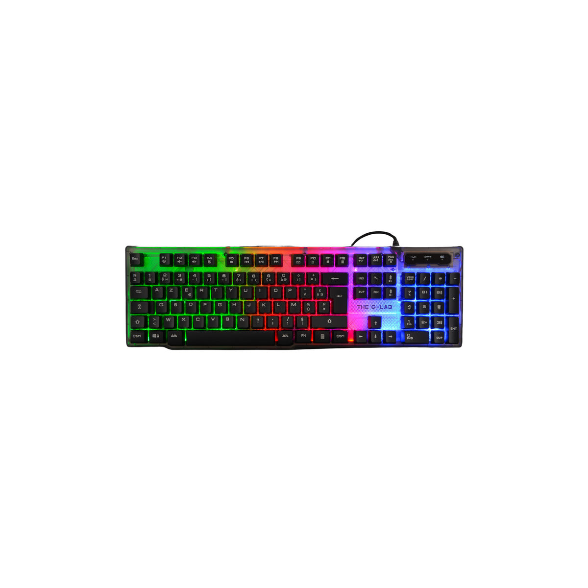 Clavier gaming The G-LAB Keyz Neon (AZERTY) – vue 1