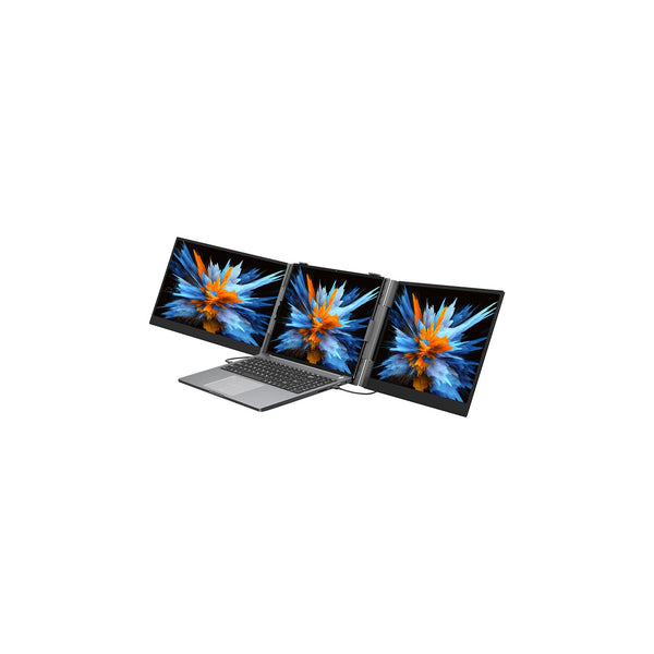Double écran portable 14" Blackview DCM6 pour ordinateur portable (IPS 1920 × 1080, USB-C, haut-parleurs) – gris – vue 1