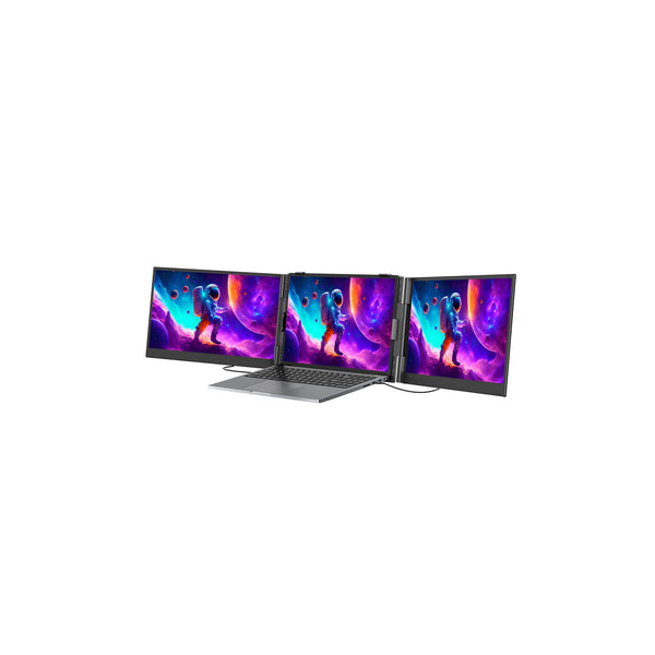 Double écran portable 15,3" Blackview DCM8 pour ordinateur portable (IPS 1920 × 1200, USB-C, haut-parleurs) – gris – vue 1