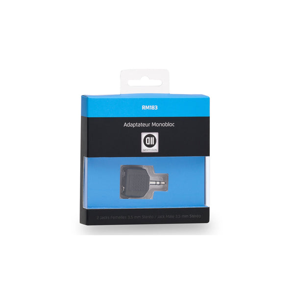 Doubleur D2 jack 3,5 mm mâle vers 2 × jack 3,5 mm femelle – vue 1
