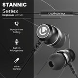 Écouteurs filaires avec micro Volkano Stannic Series – noir (VSN202-BK) – vue 3