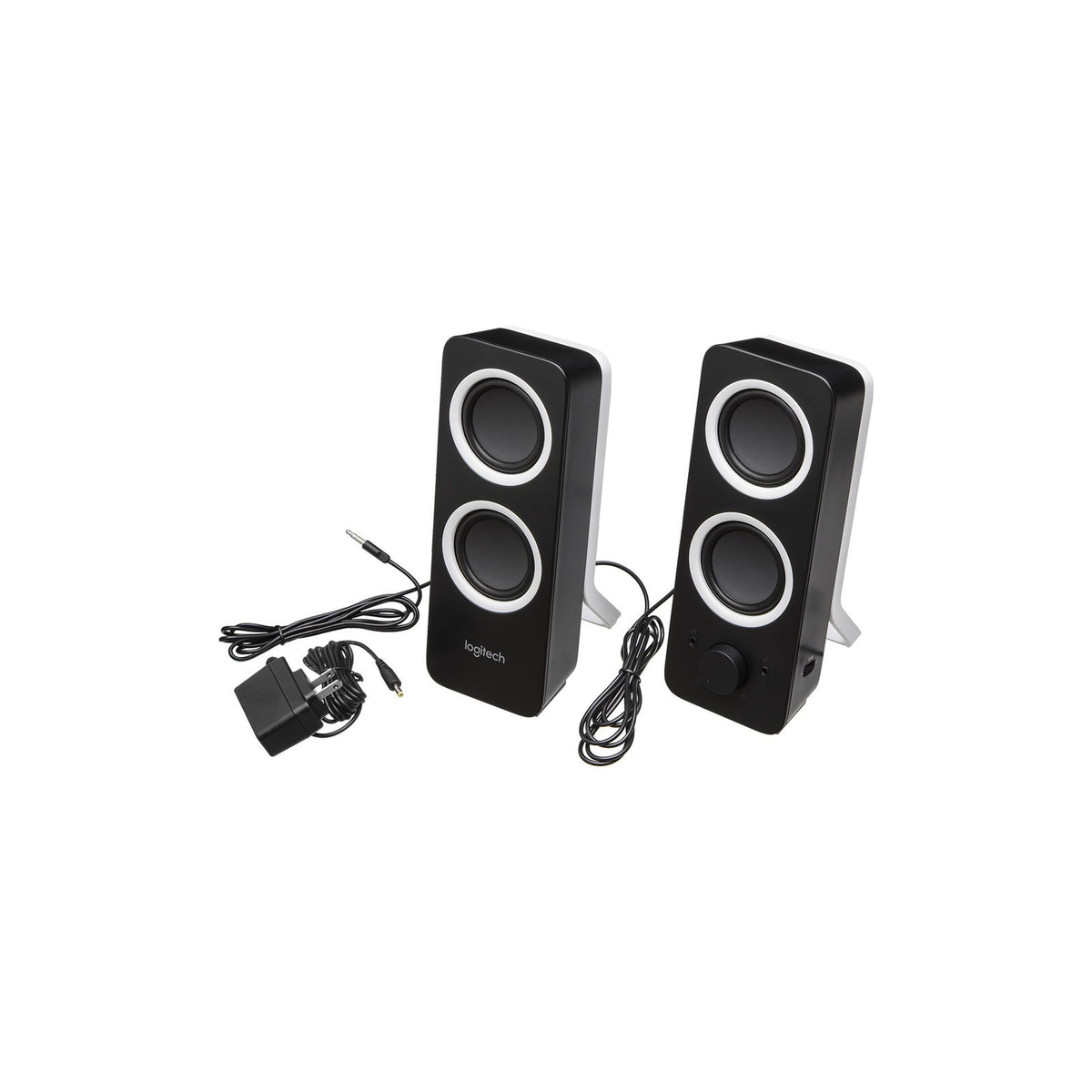 Enceintes PC 2.0 Logitech Z200 – 5 W RMS, entrée auxiliaire 3,5 mm – noir – vue 3