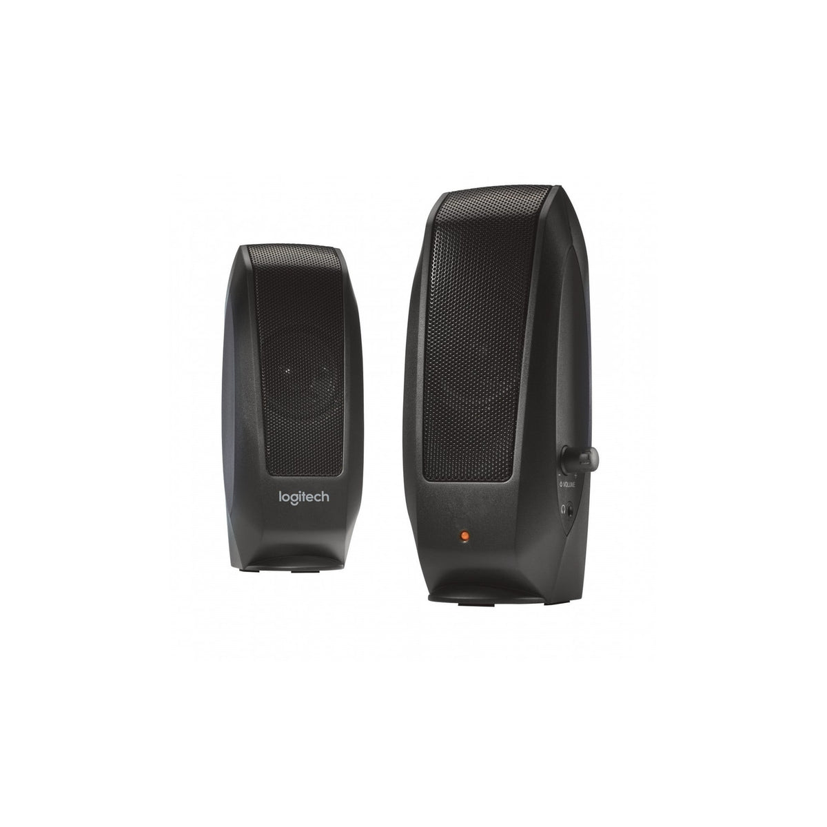 Enceintes PC Logitech S120 2.0 (980-000010), 2,2 W RMS, jack 3,5 mm – noir – vue 3