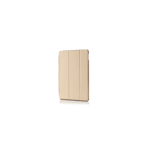 Étui 3 en 1 WE pour iPad 9,7" (2017) avec rabat aimanté amovible et fonction veille/réveil – or – vue 1