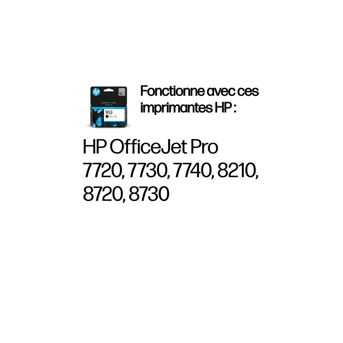 HP 953 Cartouche d’encre noire authentique – vue 2