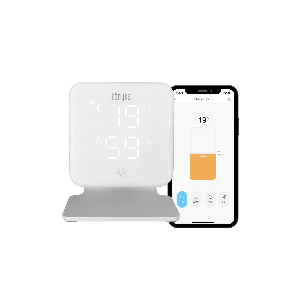 Konyks Climpac – Thermostat Wi-Fi pour Climatiseurs et Pompes à Chaleur Air-Air – vue 3