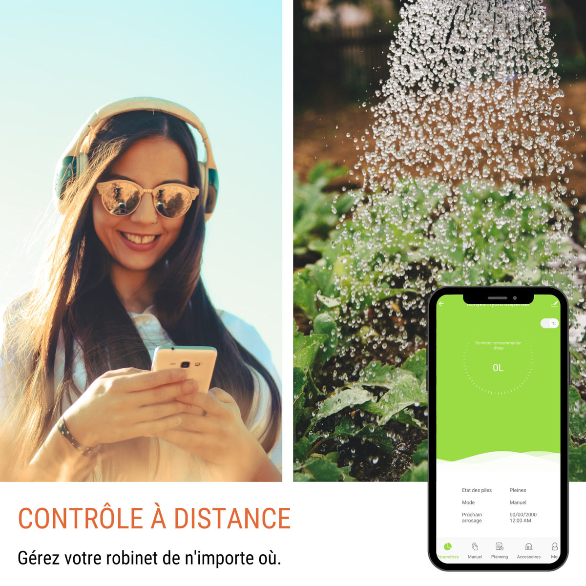 Konyks HYDRO Kit – Kit d'arrosage connecté - Robinet avec Hub longue portée – vue 3