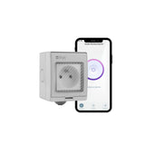 Konyks Pluviose FR – Prise extérieure Wi-Fi + BT 16A IP55 avec compteur – vue 2