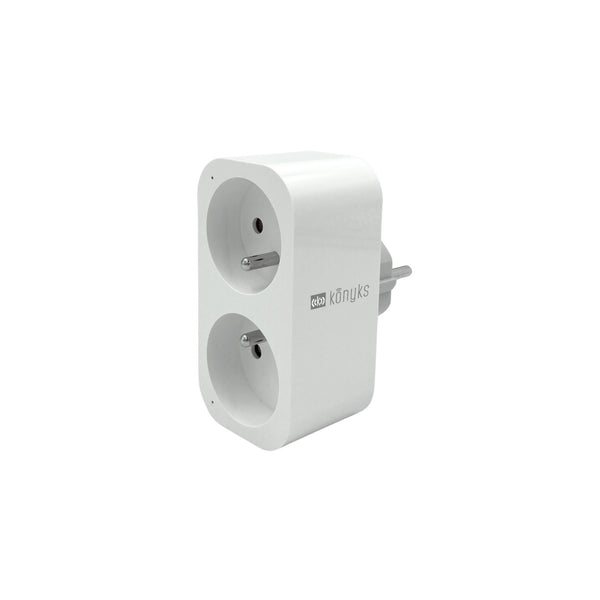 Konyks Priska Duo FR – Double prise Wi-Fi + Bluetooth 16A avec compteur – vue 1