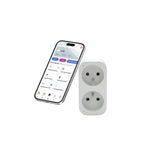 Konyks Priska Duo FR – Double prise Wi-Fi + Bluetooth 16A avec compteur – vue 2
