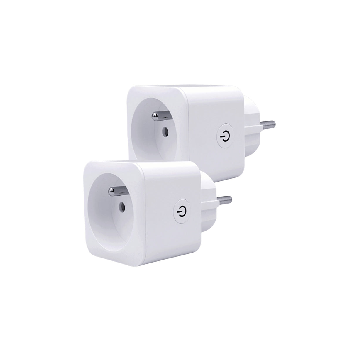Konyks Priska FR Dual Pack – Lot de 2 prises connectées Wi-Fi + BT, 16A, avec compteur de consommation – vue 1