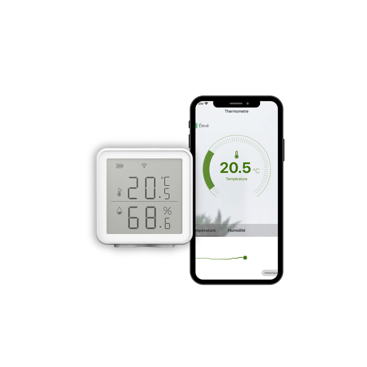 Konyks Termo – Thermomètre et Hygromètre connecté Wifi – vue 2