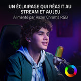 Microphone USB Razer Seiren V3 Chroma (électrostatique, Tap-to-Mute, éclairage RGB Chroma) – noir – vue 2