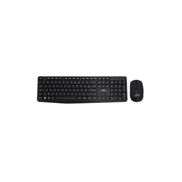 Pack clavier + souris sans fil 2,4 GHz Bluestork Pack Office WL V2 – noir (AZERTY) – vue 1