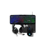Pack gaming 4-en-1 The G-LAB Combo Natrium (clavier, souris, casque, tapis – AZERTY) – vue 1