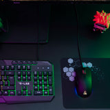 Pack gaming 4-en-1 The G-LAB Combo Natrium (clavier, souris, casque, tapis – AZERTY) – vue 3